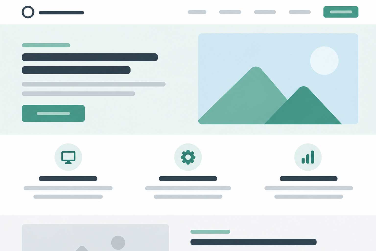 Illustration d'un site vitrine